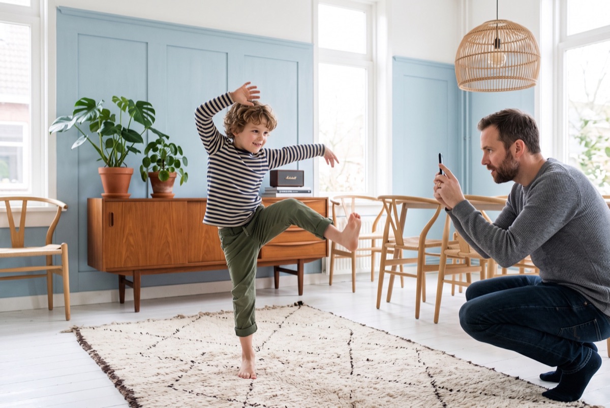 Dansen en bevriezen voor de foto