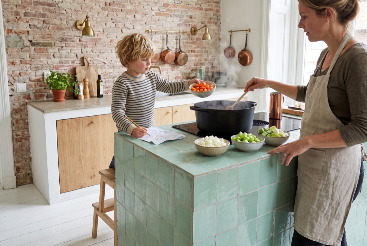 Soep-kok met receptkaart