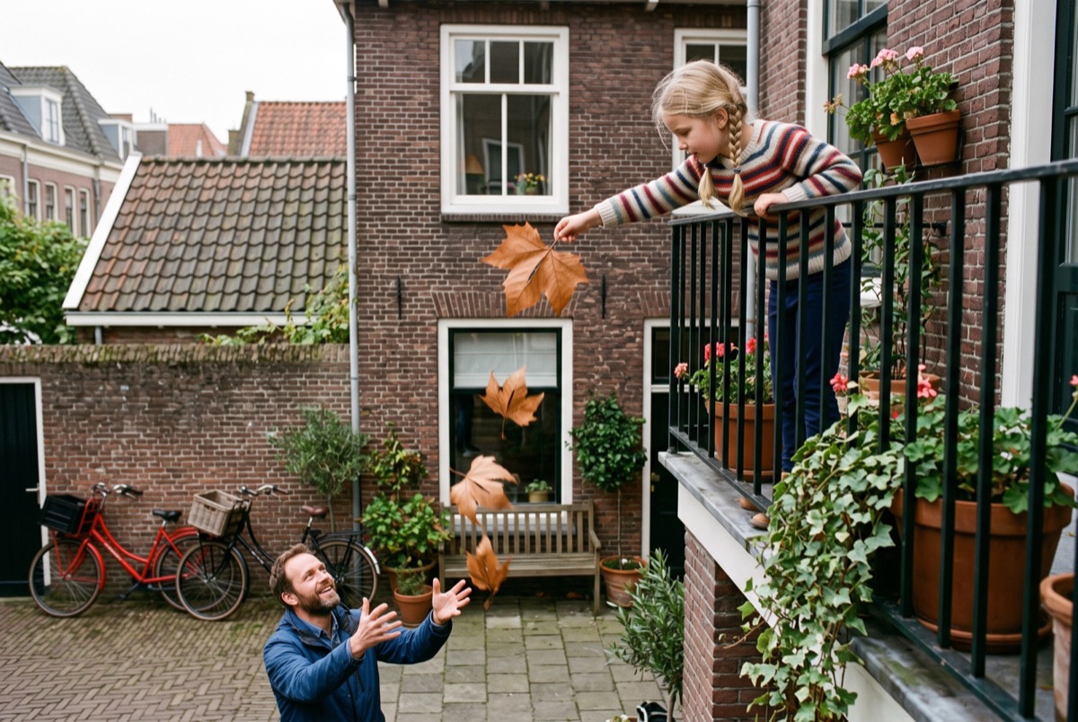 Welk blad zweeft het langst naar beneden?